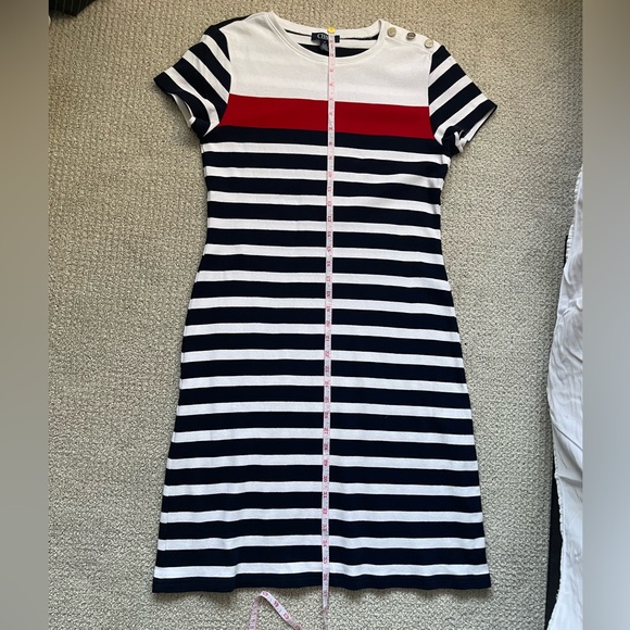 Chaps Striped Nautical Dress - Picture 8 of 9